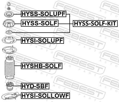 Caja de muelle FEBEST ref. HYSI-SOLUPF