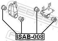 Suspensão, braço oscilante FEBEST ref. ISAB-008