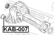 Cojinetes, diferencial FEBEST ref. KAB-007