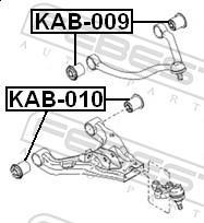 Suspensão, braço oscilante FEBEST KAB-010