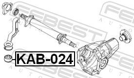 Silenciador, diferencial FEBEST ref. KAB-024