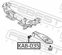 Suspensão, braço oscilante FEBEST ref. KAB-035