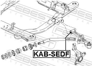 Silent bloc de suspension FEBEST ref. KAB-SEDF