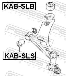Silent bloc de suspension FEBEST ref. KAB-SLB
