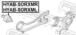 Suspensão, braço oscilante FEBEST ref. KAB-SORXML