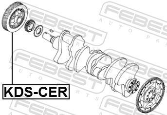Poulie damper (Poulie de vilebrequin) FEBEST ref. KDS-CER