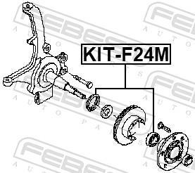 Roulement de roue FEBEST ref. KIT-F24M