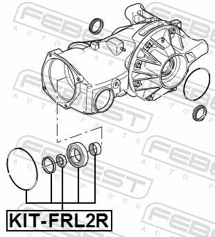 Palier, arbre moteur FEBEST ref. KIT-FRL2R