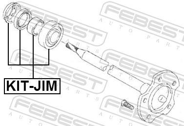 Palier, arbre moteur FEBEST ref. KIT-JIM