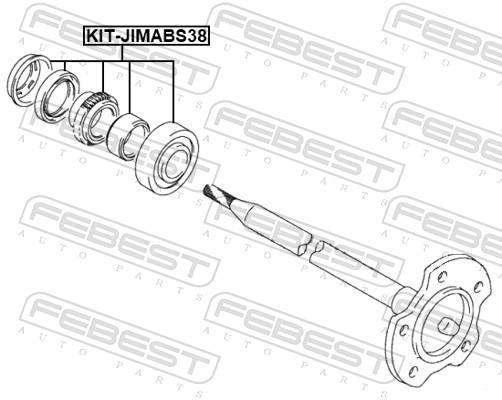 Palier, arbre moteur FEBEST ref. KIT-JIMABS38