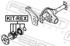 Palier, arbre moteur FEBEST ref. KIT-REX