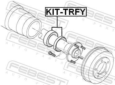 Palier, arbre moteur FEBEST ref. KIT-TRFY