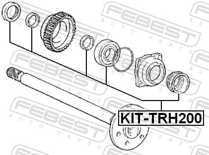Palier, arbre moteur FEBEST ref. KIT-TRH200