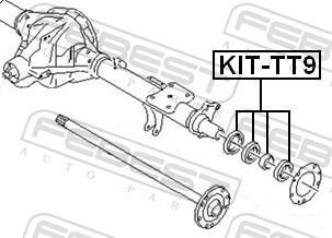 Palier, arbre moteur FEBEST ref. KIT-TT9