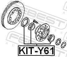Palier, arbre moteur FEBEST ref. KIT-Y61