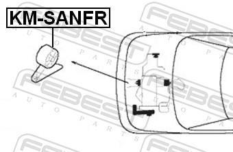 Support moteur (Silent bloc moteur) FEBEST KM-SANFR