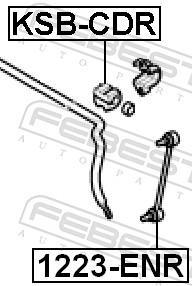 Suspension, stabilisateur FEBEST ref. KSB-CDR