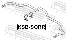 Rolamento de barra estabilizadora FEBEST ref. KSB-SORR