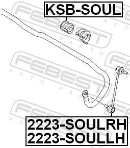 Suspension, stabilisateur FEBEST ref. KSB-SOUL
