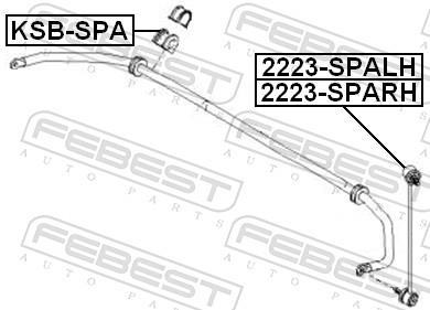 Soporte, estabilizador FEBEST ref. KSB-SPA