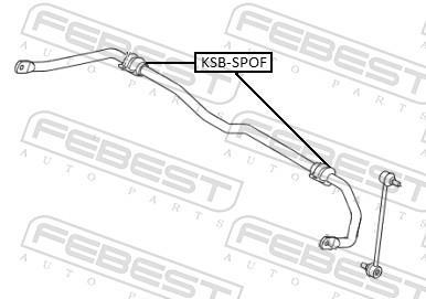 Suspension, stabilisateur FEBEST KSB-SPOF