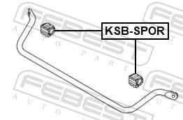 Suspension, stabilisateur FEBEST ref. KSB-SPOR