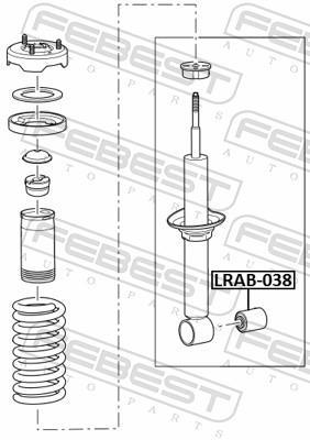 Cojinete columna de suspensión FEBEST ref. LRAB-038