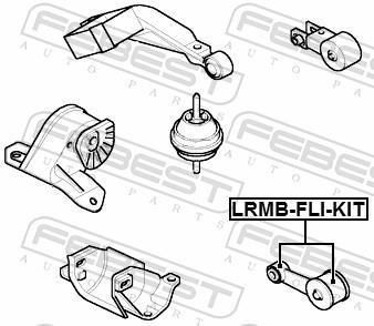 Support moteur (Silent bloc moteur) FEBEST ref. LRMB-FLI-KIT