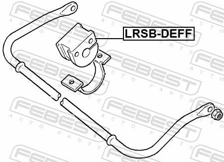 Suspension, stabilisateur FEBEST ref. LRSB-DEFF