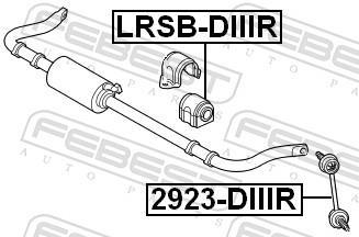 Rolamento de barra estabilizadora FEBEST ref. LRSB-DIIIR
