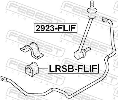 Rolamento de barra estabilizadora FEBEST ref. LRSB-FLIF
