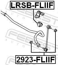 Suspension, stabilisateur FEBEST ref. LRSB-FLIIF