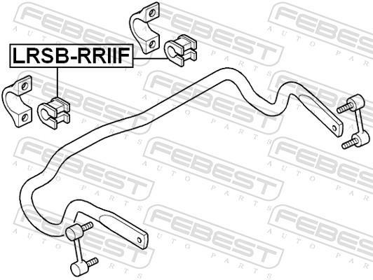Suspension, stabilisateur FEBEST LRSB-RRIIF