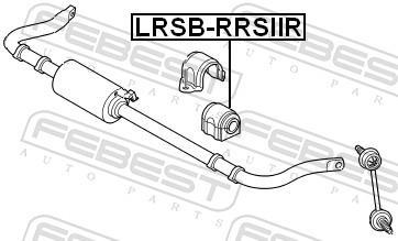 Suspension, stabilisateur FEBEST ref. LRSB-RRSIIR