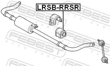 Rolamento de barra estabilizadora FEBEST ref. LRSB-RRSR
