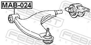Suspensão, braço oscilante FEBEST ref. MAB-024