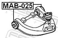 Suspensão, braço oscilante FEBEST ref. MAB-025