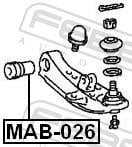 Silent bloc de suspension FEBEST ref. MAB-026