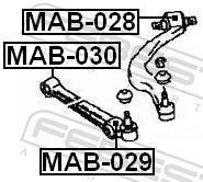 Suspensão, braço oscilante FEBEST ref. MAB-028