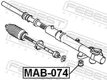 Suspension, crémaillère de direction FEBEST ref. MAB-074