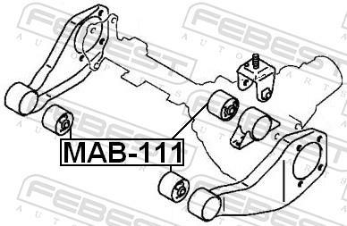 Cojinetes, diferencial FEBEST ref. MAB-111