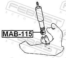 Douille, amortisseur FEBEST ref. MAB-115