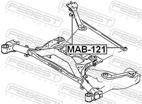 Suspensão, braço oscilante FEBEST ref. MAB-121