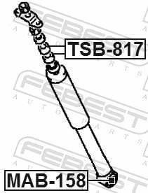 Suspensão, braço oscilante FEBEST ref. MAB-158