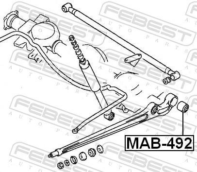 Silentblock de Suspensión FEBEST ref. MAB-492
