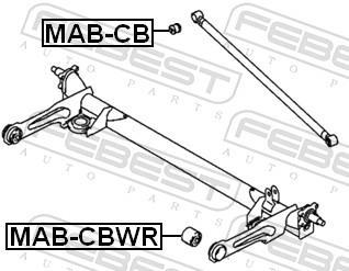 Silentblock de Suspensión FEBEST MAB-CB