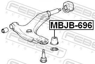 Kit de réparation, rotule de suspension FEBEST ref. MBJB-696