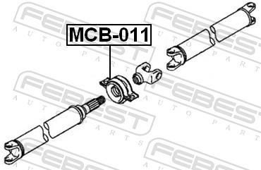 Rolamento do veio de transmissão FEBEST ref. MCB-011