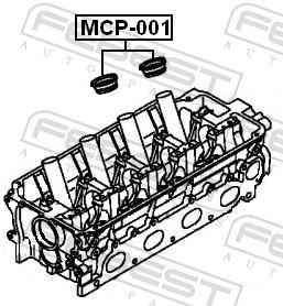 Junta anular, cavidad bujía FEBEST ref. MCP-001-PCS2