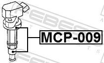 Conector, bobina de encendido FEBEST ref. MCP-009